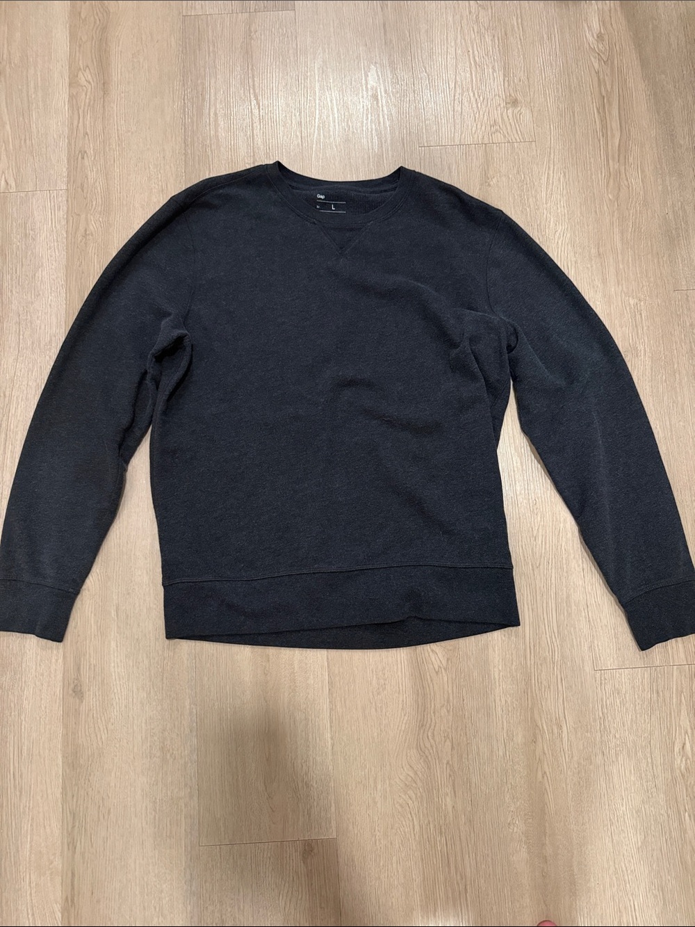 Men's Charcoal Grey Crewneck Sweater - Classic Comfort